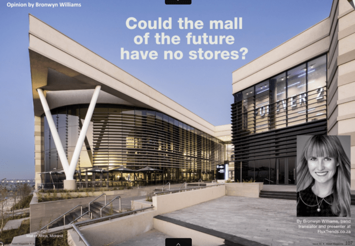 trend article by trend analyst and keynote speaker, Bronwyn Williams