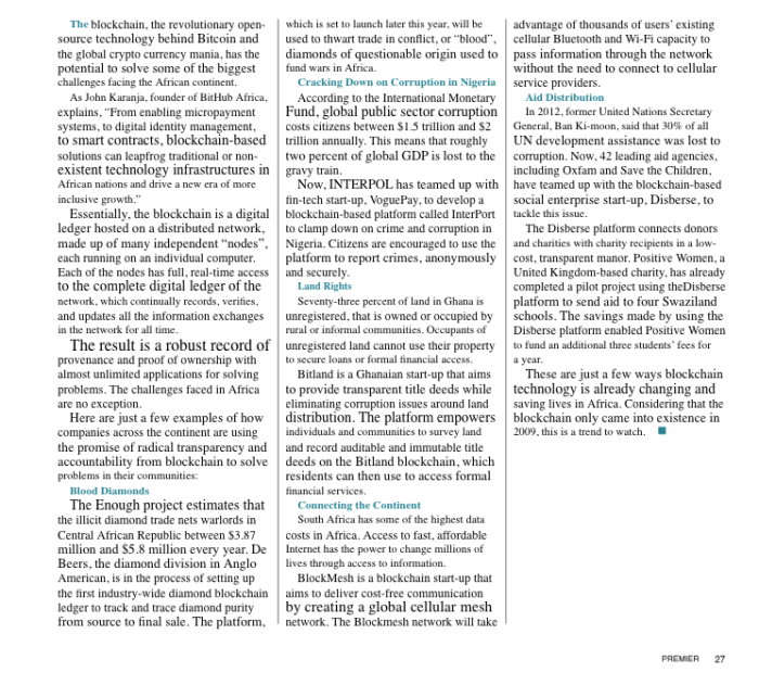 blockchain technology trends - blockchain in Africa