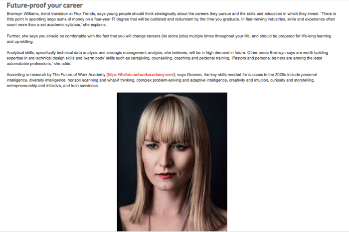 How to future proof your career - the future of work trend analysis