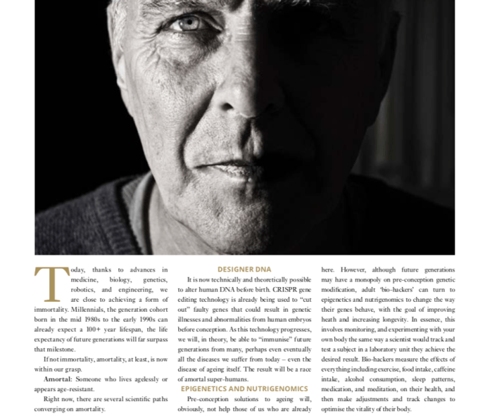 who wants to live forever - the age of amortality