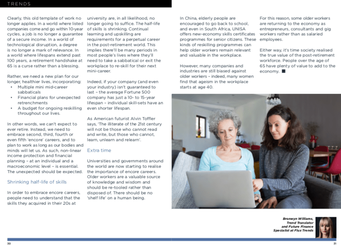 future of work and retirement